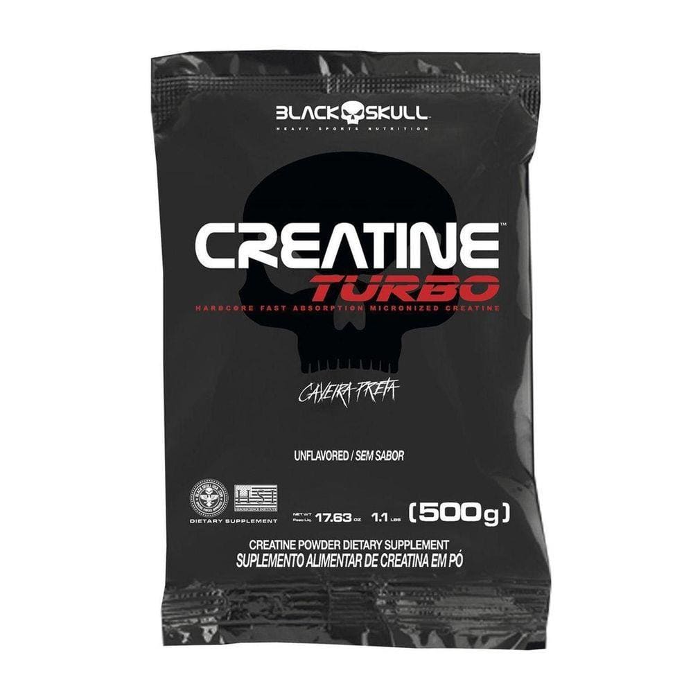 Creatina Turbo Refil Black Skull - 500G