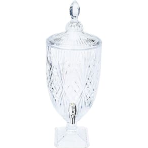 Suqueira Dispenser de Cristal Brandon Lyor Transparente 4,5L