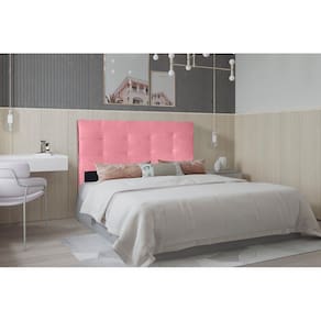 Cabeceira Solteiro 0,90m Berlim Suede Rosa Dal Poz Estofados