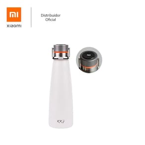 Squeeze 475ml de aço inox c/display LED KKF, branco