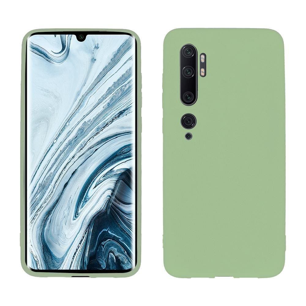 Capa protetora de silicone Smartphone Xiaomi Mi Note 10, Slim Verde