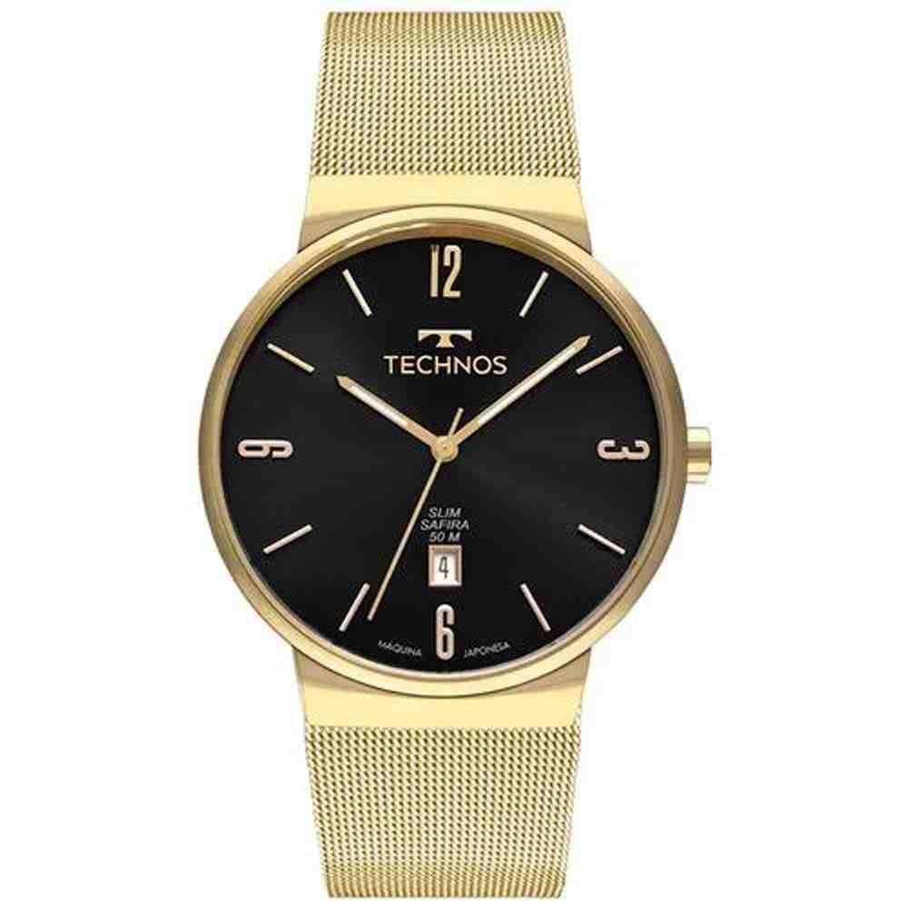Relógio Technos Masculino Slim Dourado - Gm12aa/1P