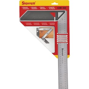 Esquadro Starrett Para Carpinteiro Com Cabo Aluminio 300MM