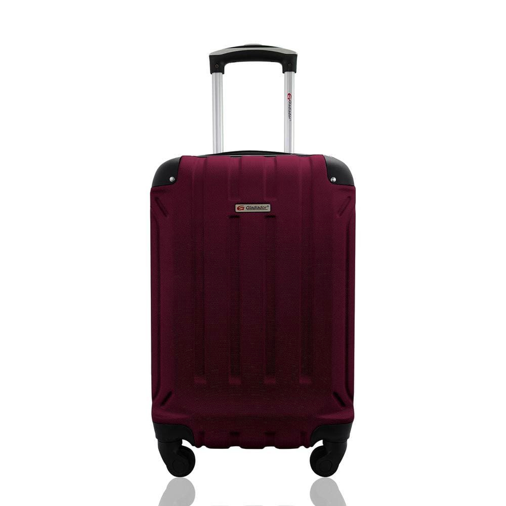 Mala Rígida De Fibra 360° Tamanho Bordo - Gladiador - A5 - Cereja