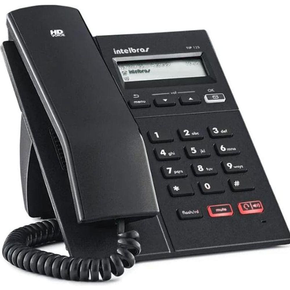 Telefone IP VoIP SIP TIP 125i POE Intelbras