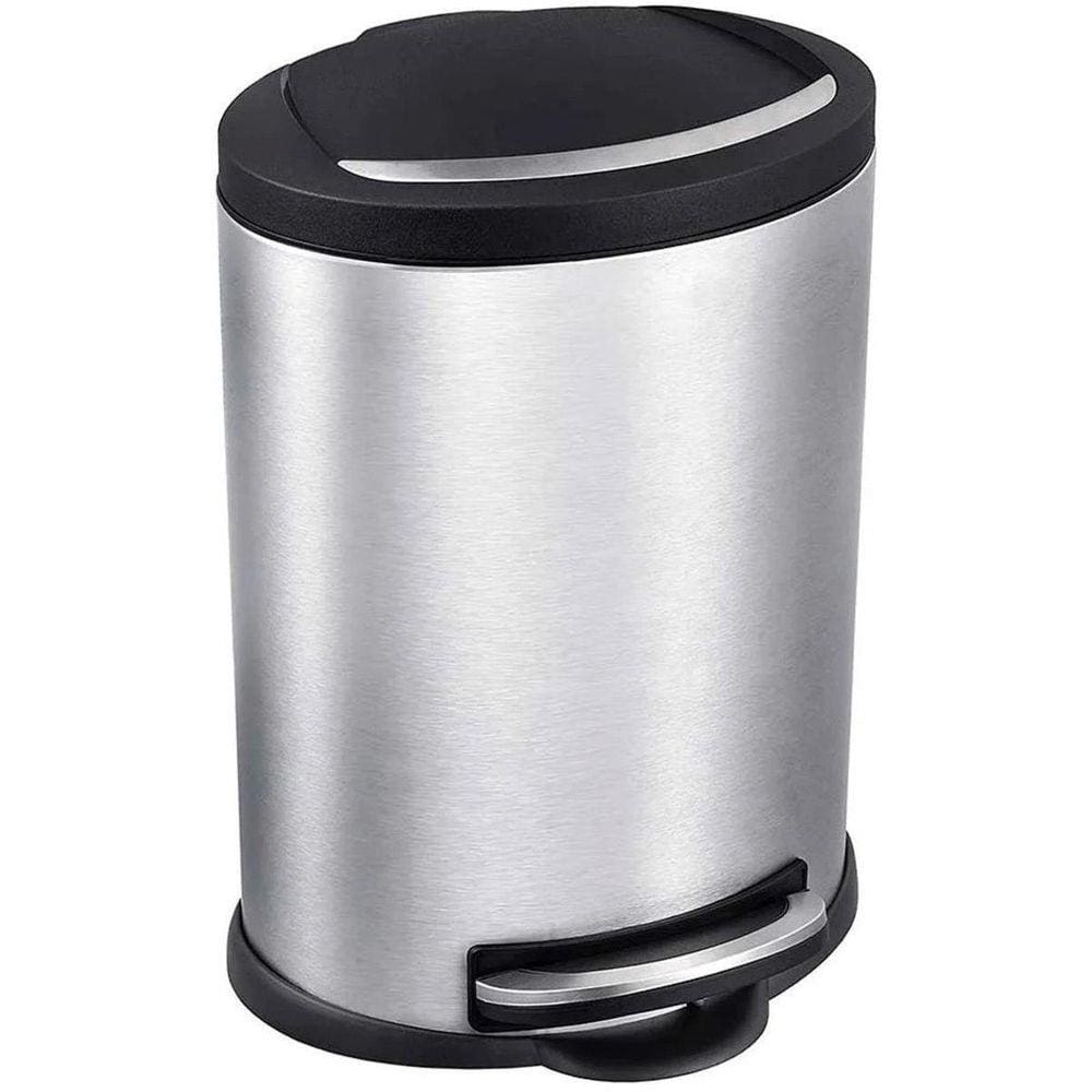 Lixeira Para Banheiro Ou Cozinha 5 Litros Com Pedal Inox Mor