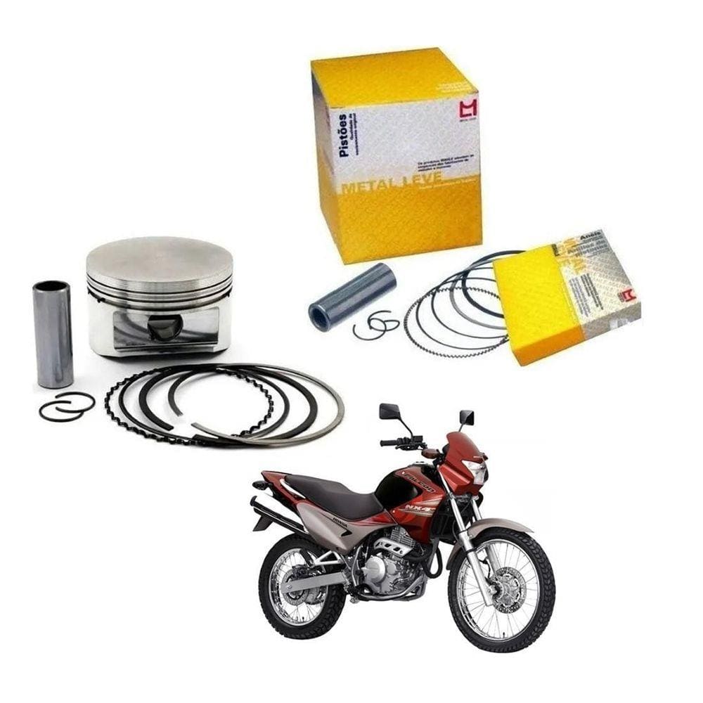 Kit Pistão Aneis Metal Leve Nx 400 Falcon 1999 A 2008 - 0,75
