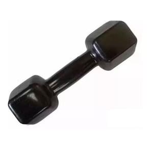 Halter Sextavado Emborrachado 3Kg Fundidos De Minas - Preto