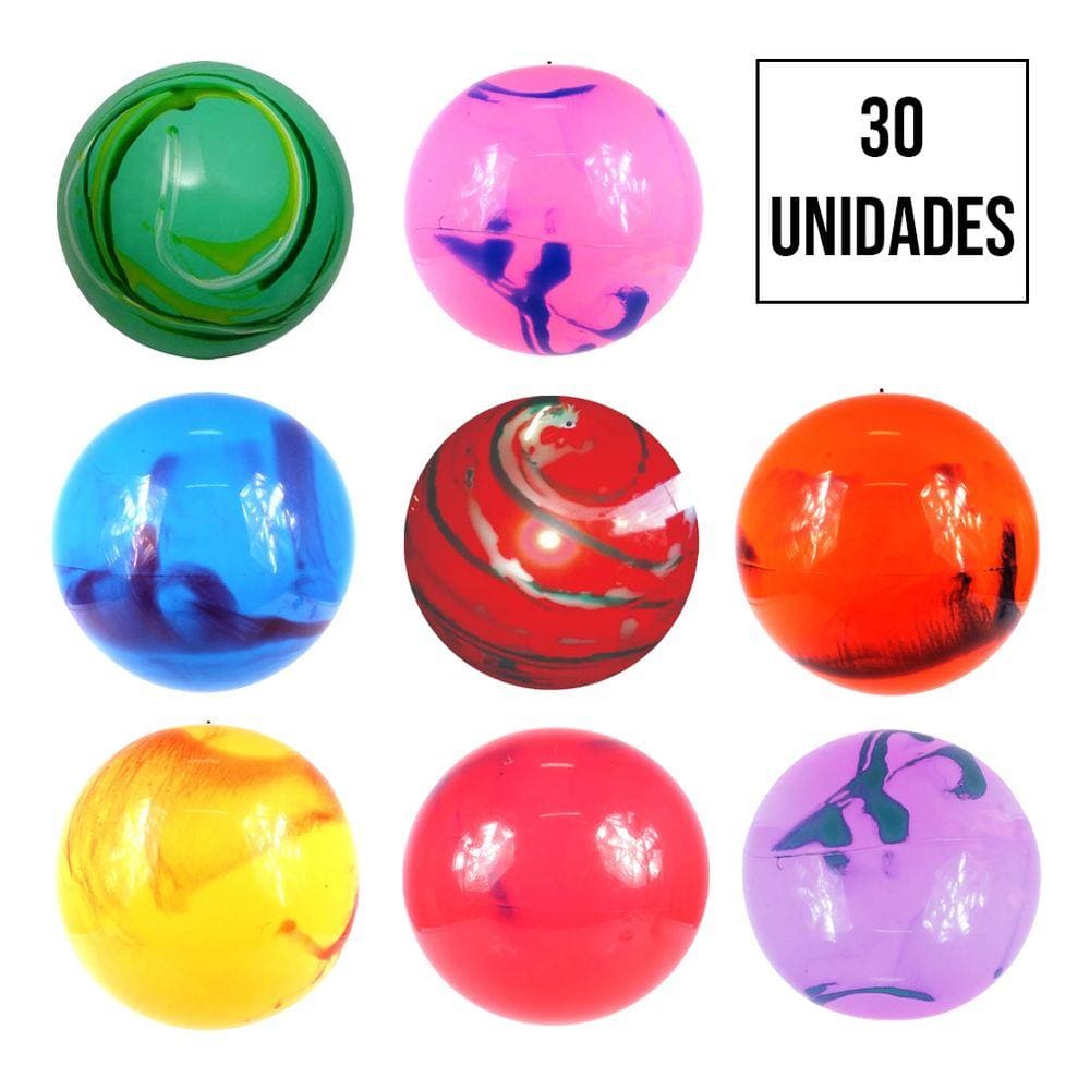 Bola de Vinil Colorida Sortida - 14 Polegadas - 30 Unidades