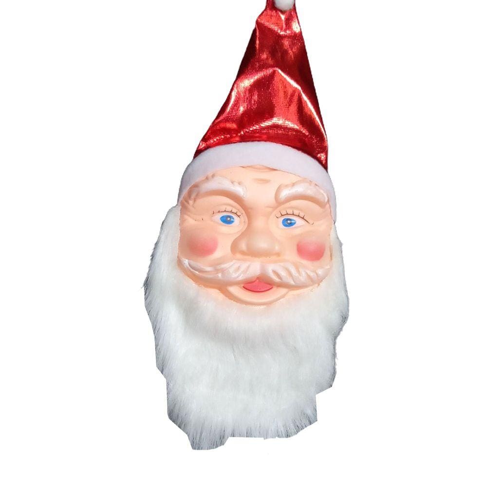 Enfeite para Pendurar Cabeça Papai Noel -33cm