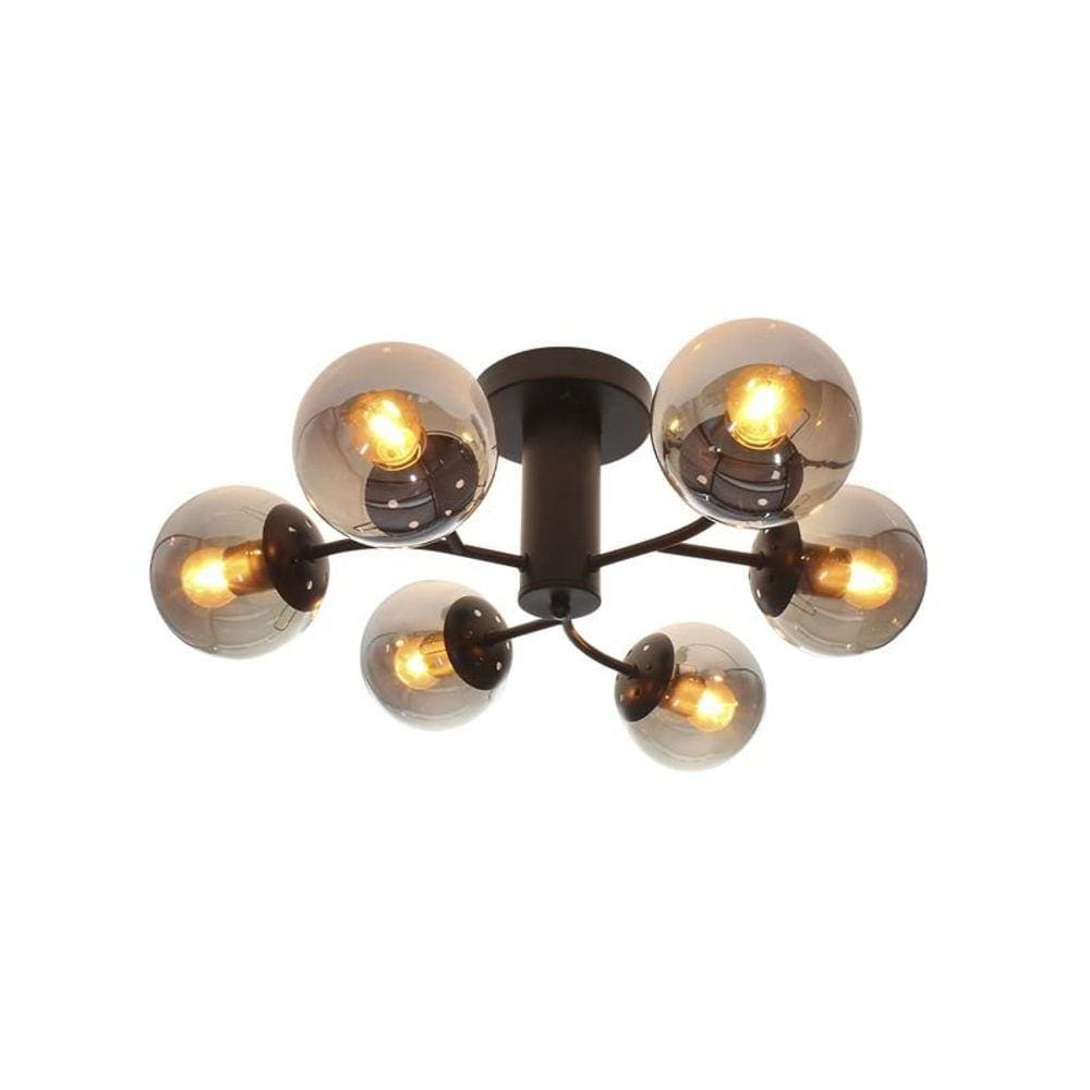 Plafon Taschibra Neutrons Preto E27 Bivolt