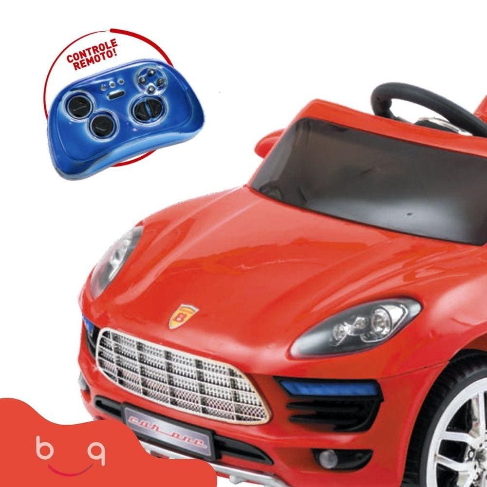 Carro Eletrico Car One Ps Vermelho Com Luzes Led Som Biemme