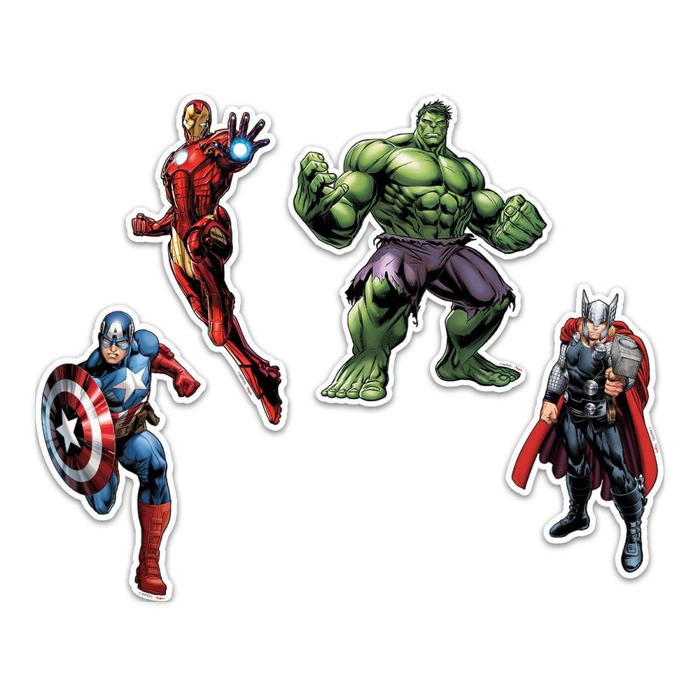 Topo de Bolo Vingadores Picks - 4 Itens