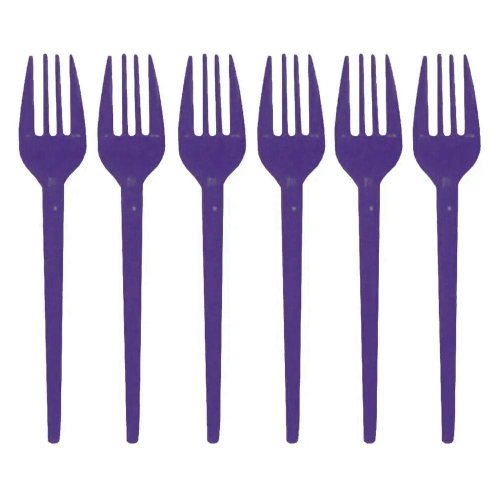Garfinho Descartável Roxo para Festas - 50 Unidades