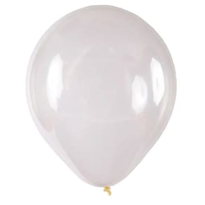 Balão de Látex Cristal Transparente - 9 Polegadas - 50 Unidades