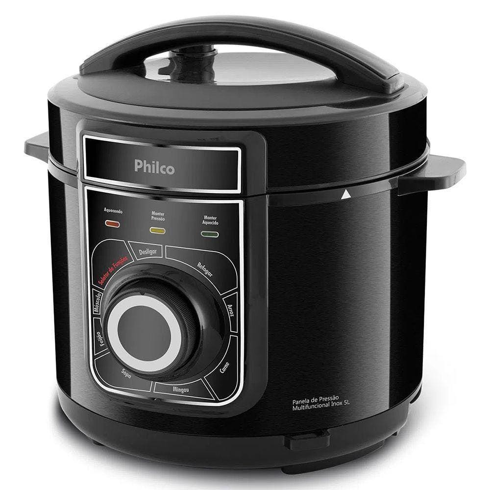 Panela De Pressão Elétrica Philco 5 Litros - Preto - 110V