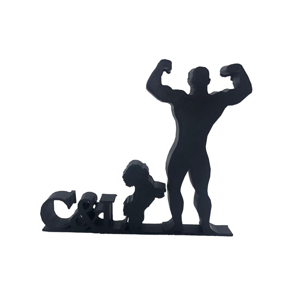 Shitzu Personalizado Pai Bodybuilder Decoração