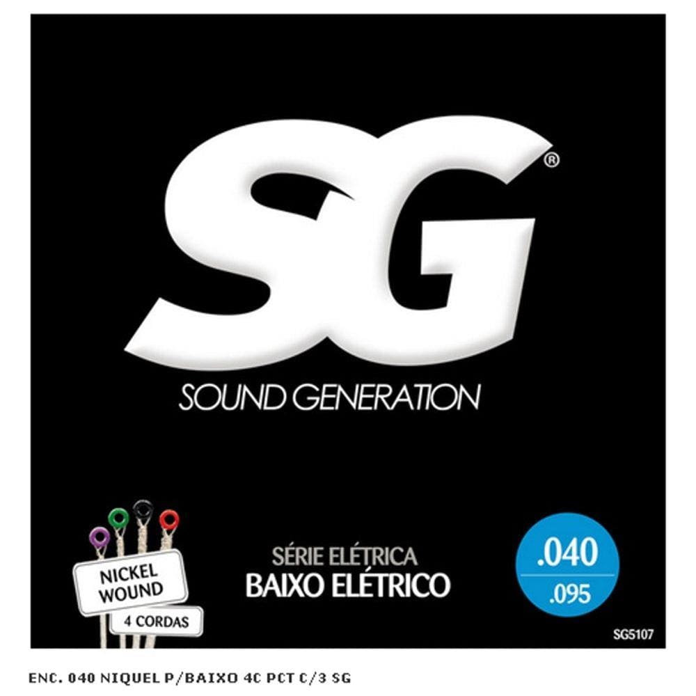 Encordoamento Baixo 4 Cordas 0.040 SG