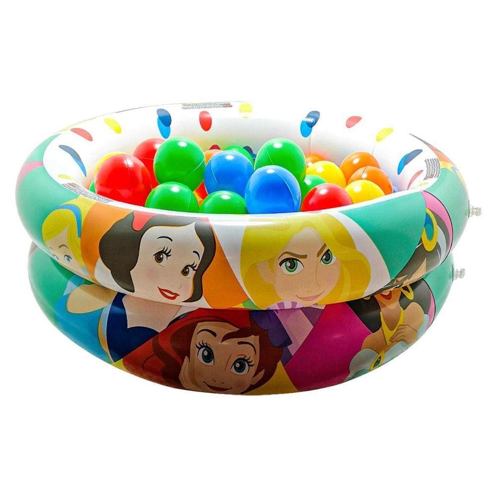 Piscina De Bolinhas Menina Infantil Inflável + 50 Bolinhas