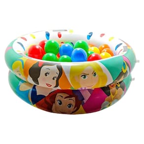 Piscina De Bolinhas Menina Infantil Inflável + 50 Bolinhas