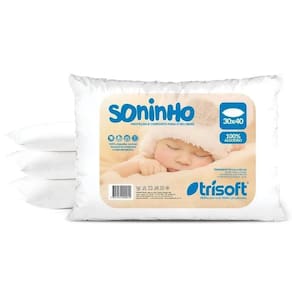 Travesseiro Baby Soninho 100% Algodão 30X40Cm Hipoalergênico