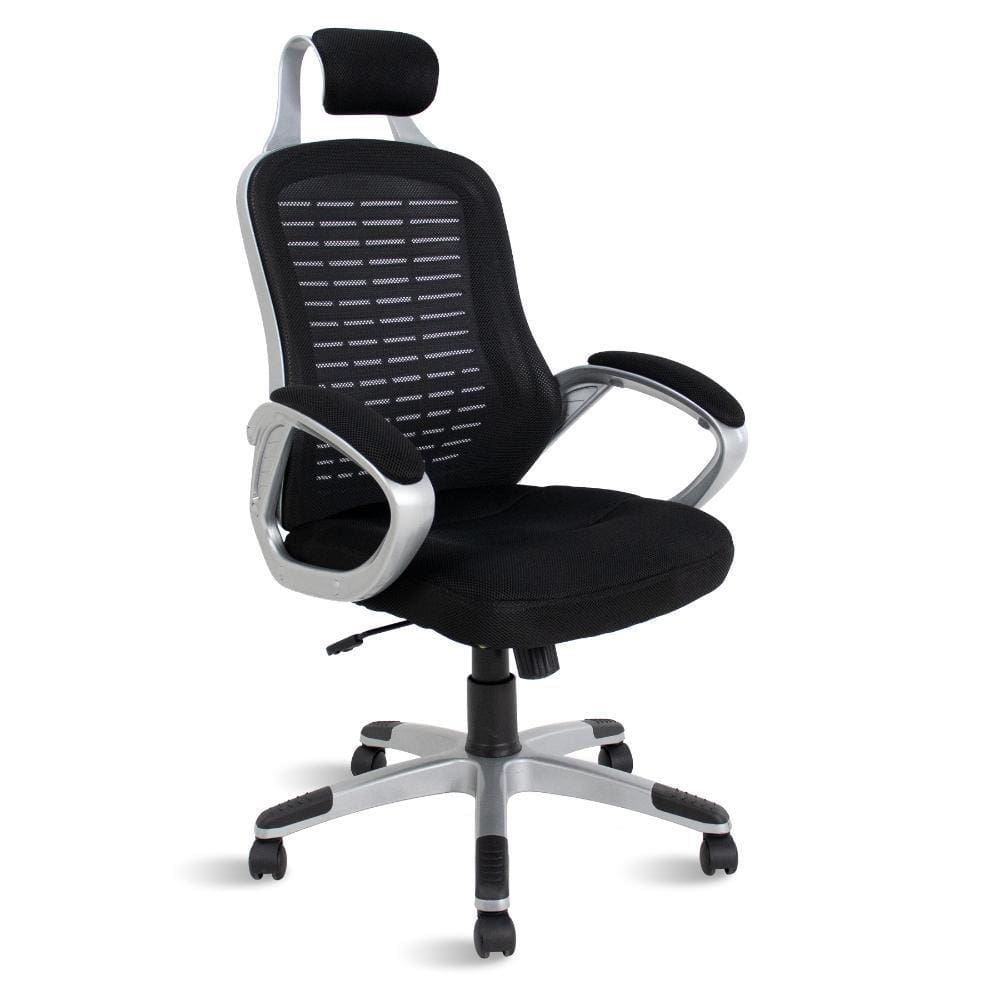 Cadeira de Escritório Presidente Ronald Healer Telada e Encosto de Cabeça