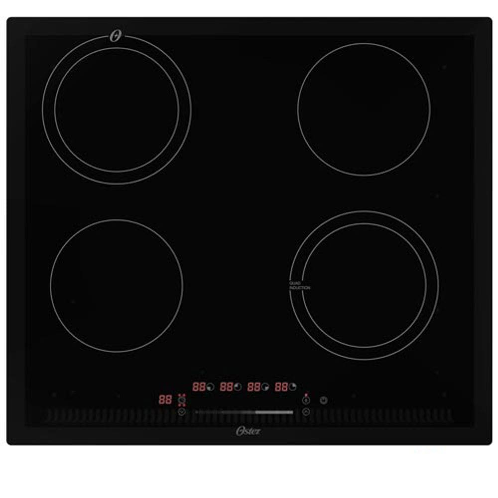 Cooktop por Indução Oster em Vitrocerâmico com 04 Bocas e Painel Touch Screen Preto - OTOP402