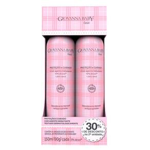 Kit Desodorante Aerosol Giovanna Baby Classic Com 2 Unidades