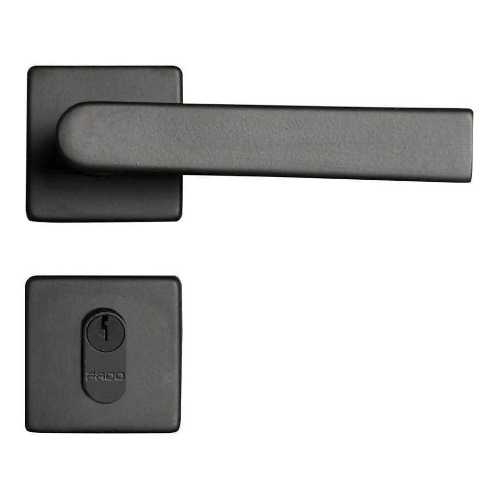 Fechadura Zm Concept 414 Porta Externa 40Mm Preta Pado