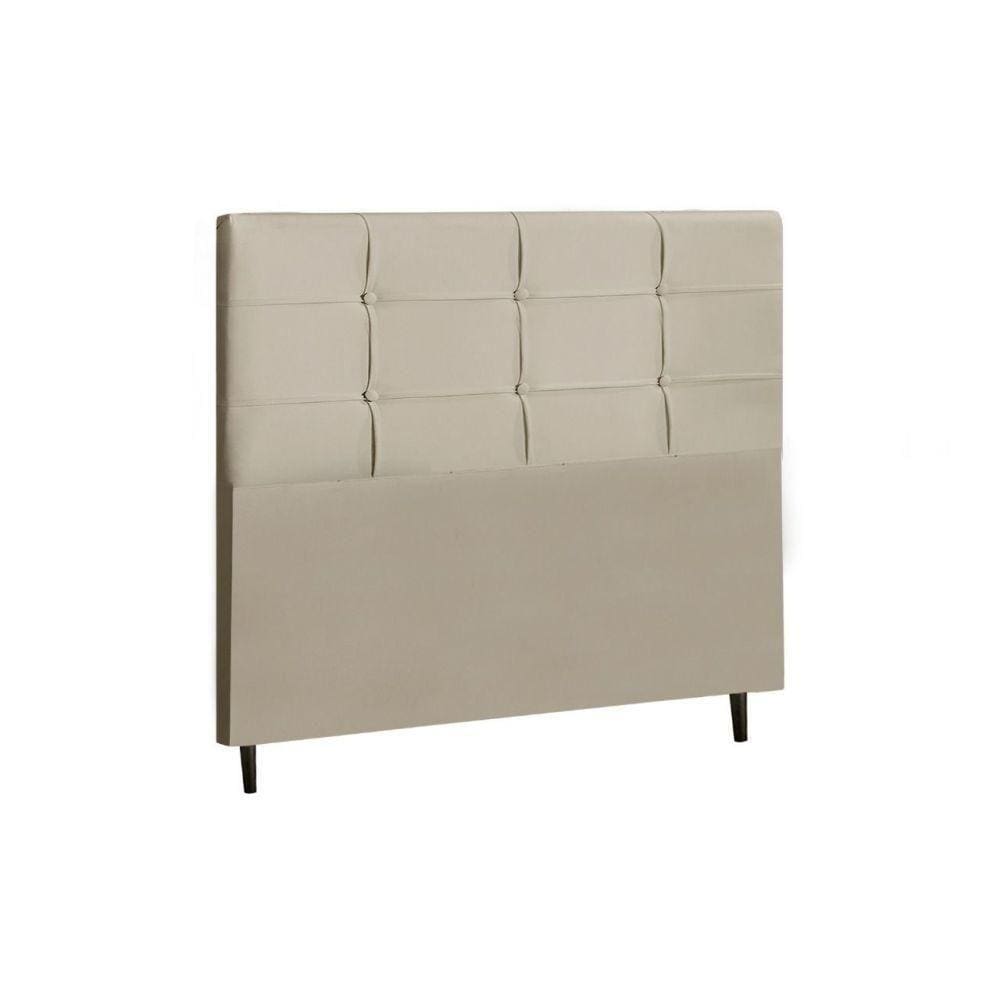 Cabeceira Solteiro Jbe Moveis Style 94cm Bege Cama Box 88cm
