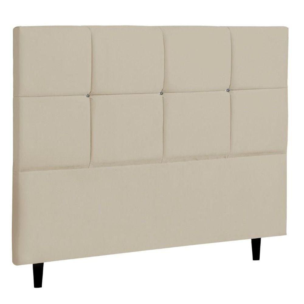Cabeceira Solteiro Jbe Moveis Paris 94cm Bege Cama Box 88