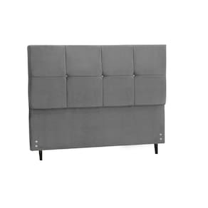 Cabeceira Solteiro Jbe Moveis Paris 94cm Cinza Cama Box 88cm