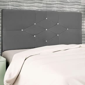 Cabeceira Casal Queen Jbe Camboriú Bege 164cm Box 158 Cinza