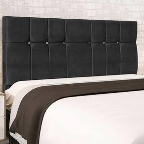 Cabeceira Casal Queen Jbe Opala 164cm Preto Cama Box 158cm