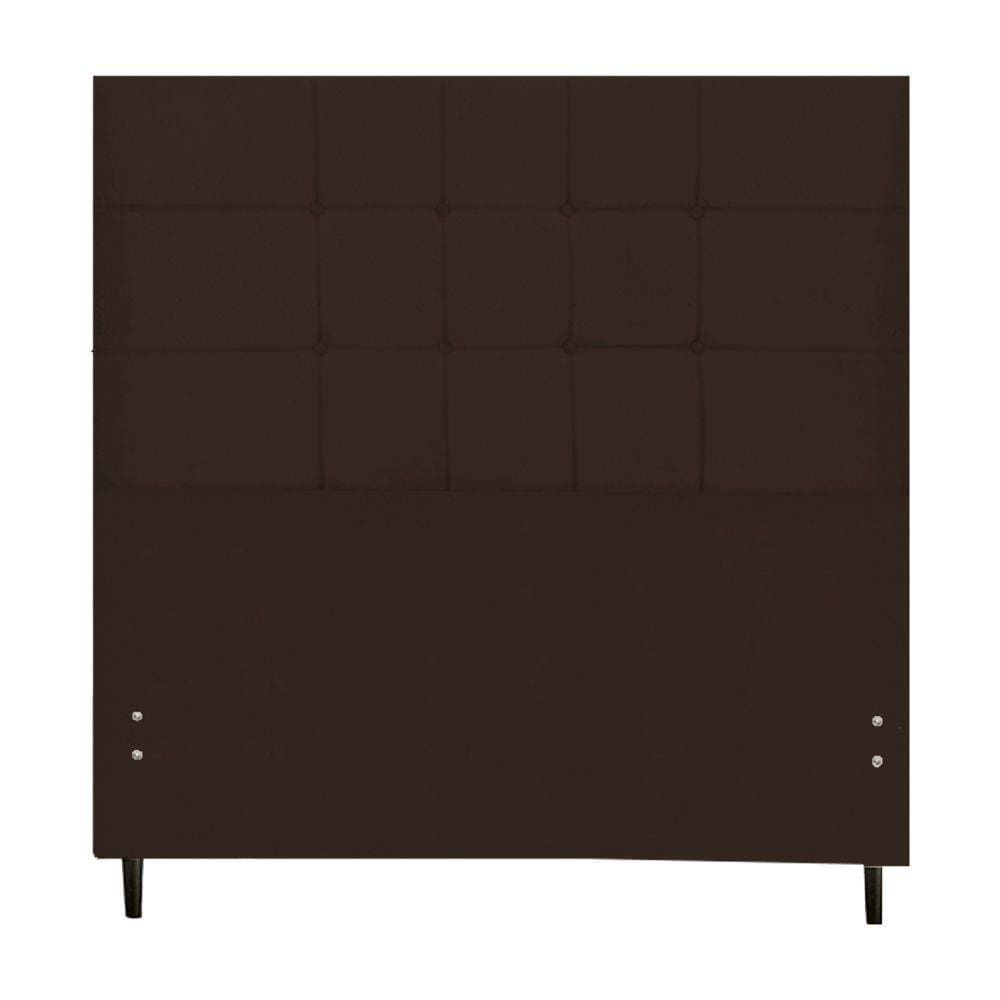 Cabeceira Casal Queen Jbe Barcelona 164cm Marrom Box 158cm