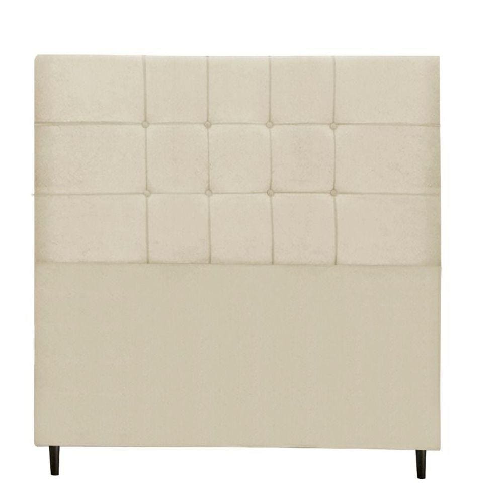 Cabeceira Casal Queen Jbe Barcelona 164cm Bege Box 158cm