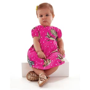 Body Vestido Bebê Bananas Pink Up Baby