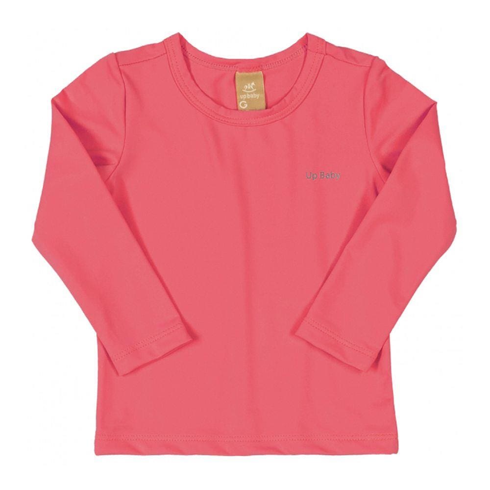 Camiseta Praia Infantil Pink Flúor Up Baby