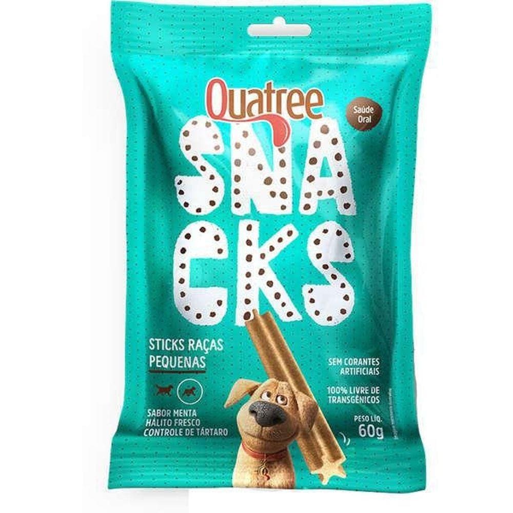 Quatree Snacks Sticks Cães Raças Pequenas 60G - 10 Unidades