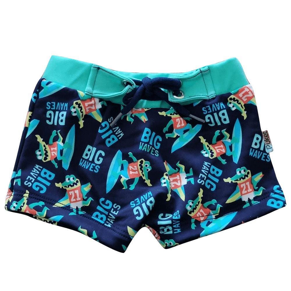 Sunga Boxer Infantil Puket  Jacaré Marinho