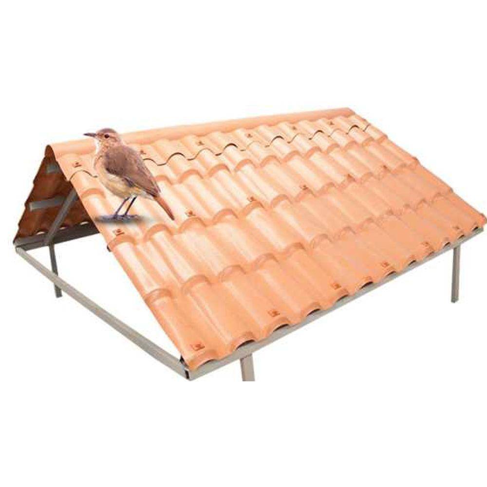 telha de pvc colonial cerâmica 2 30x0 88m