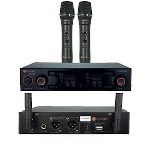 Microfone sem fio Mão Duplo UHF Digital K502M Kadosh