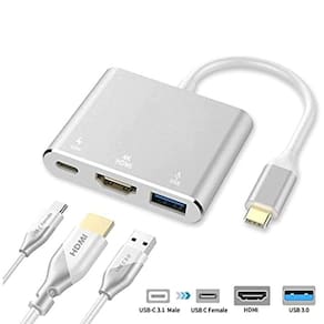 Xiwai USB 3.1 Type C to HDMI HDTV Dual USB HUB OTG USB-C Female Charger Adapter for Laptop Xiwai USB 3.1 Type C to HDMI HDTV Dual USB HUB OTG USB-C Female Charger Adapter for Laptop