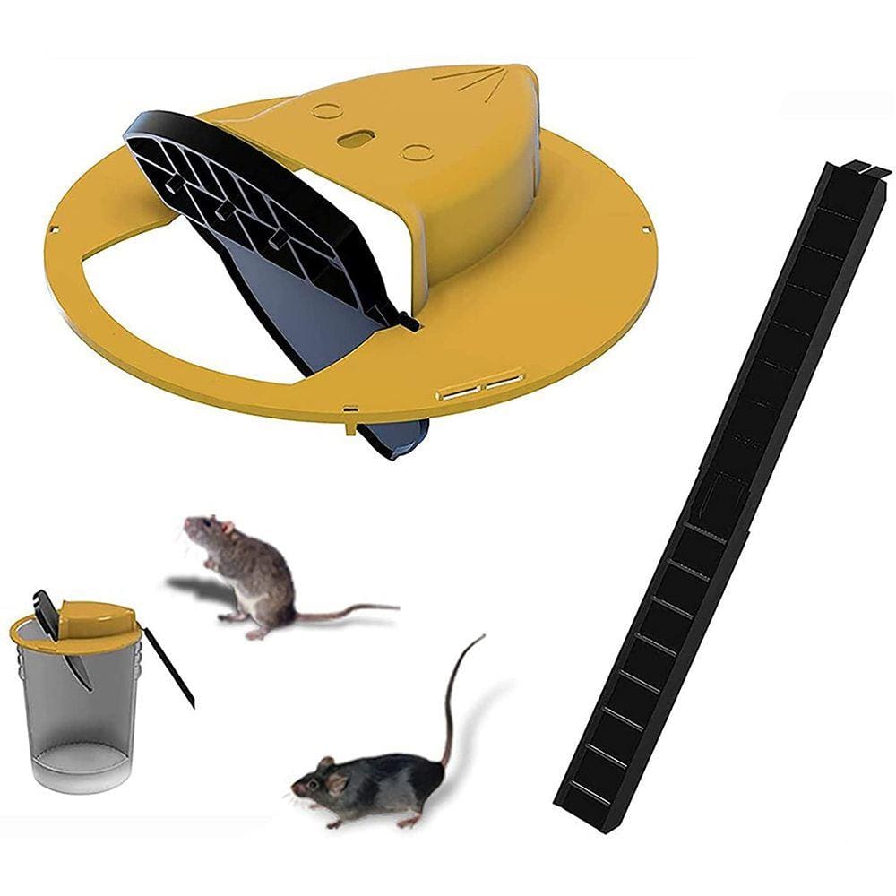 Armadilha Ratoeira Pega Captura Ratos Ratazanas Balde Reutilizavel Camundongo