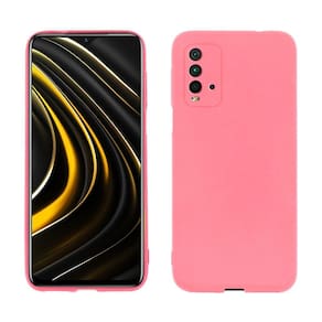 Capa protetora de silicone Smartphone Xiaomi Redmi 9T, rosa
