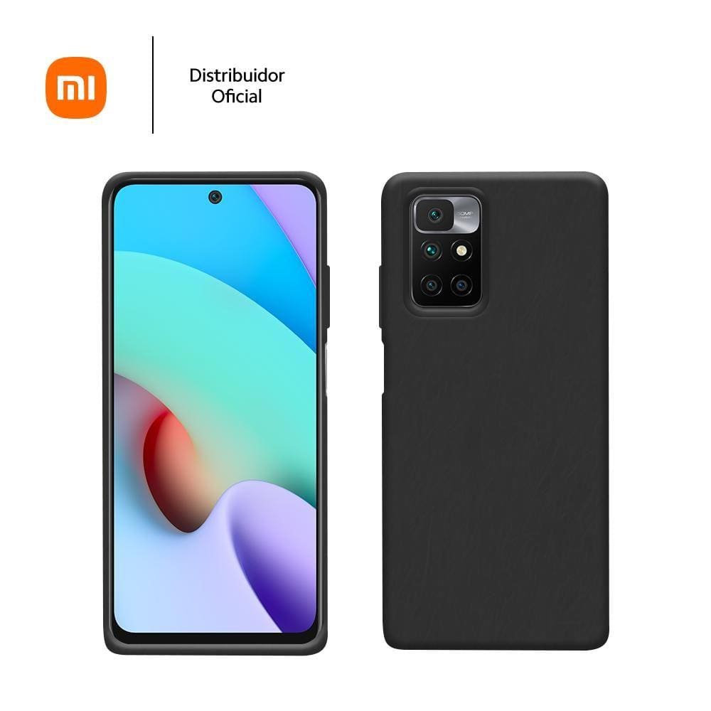 Capa protetora de silicone Smartphone Xiaomi Redmi 10, preto