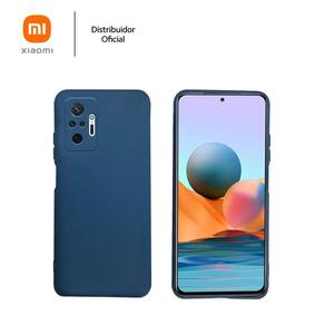 Capa protetora de silicone Smartphone Redmi Note 10 Pro, azul