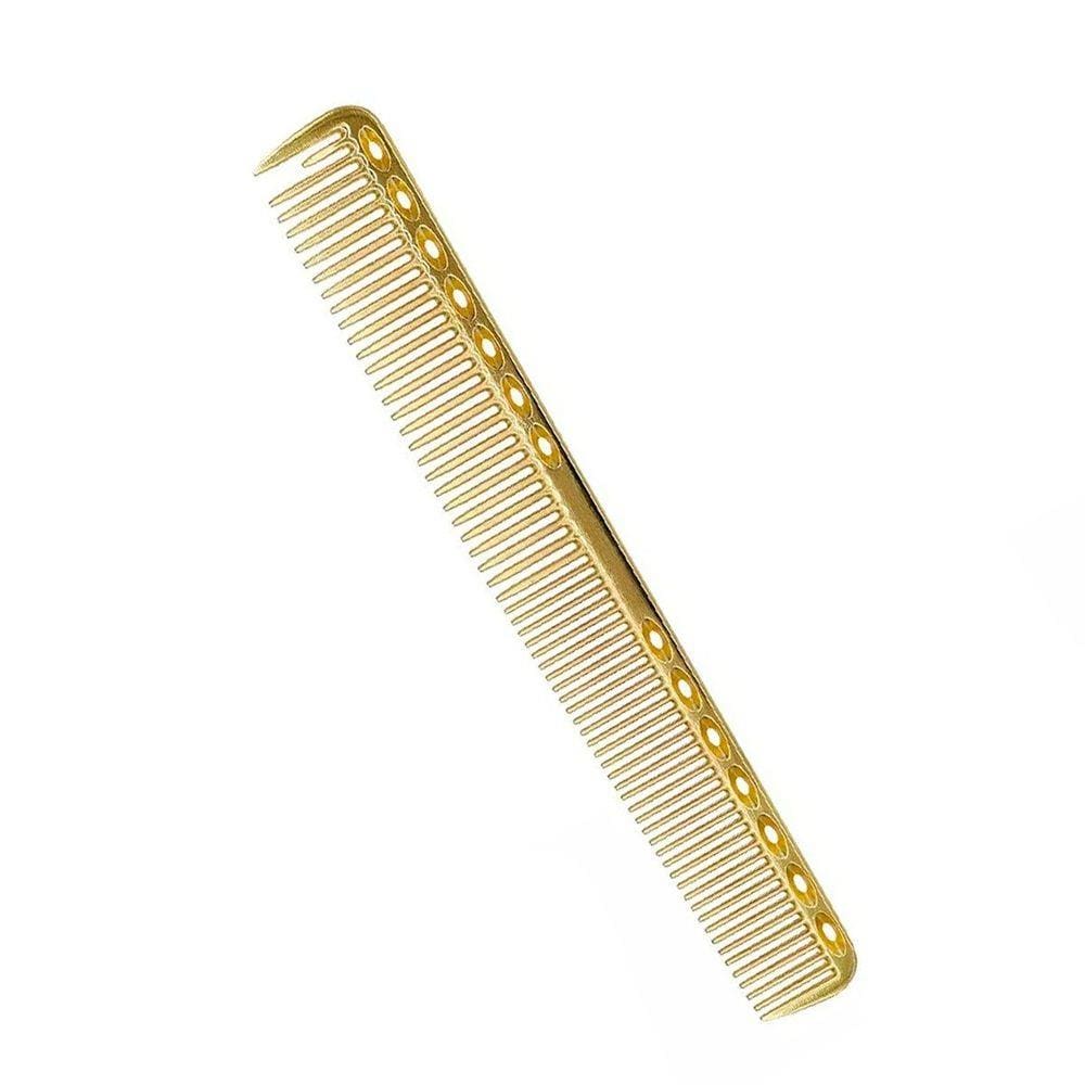 Pente de Metal Anti Estático Inoxidável Dourado 17,8 cm