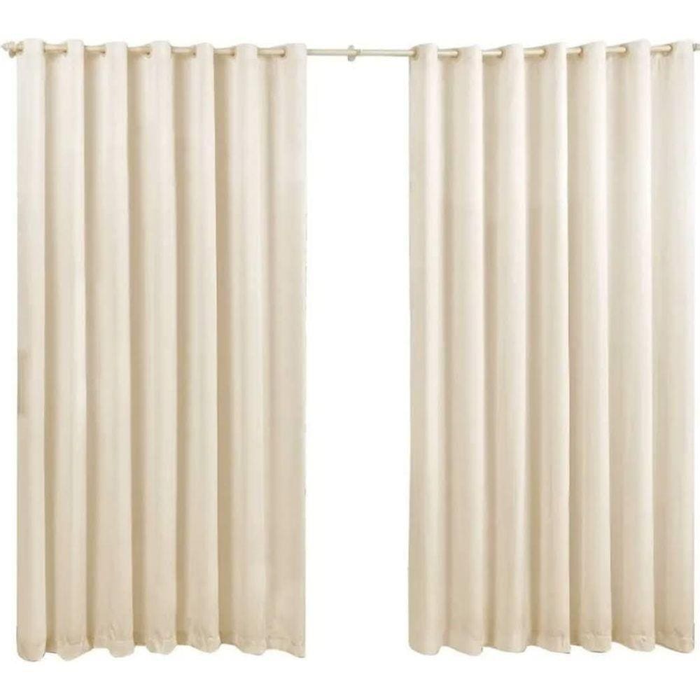 Cortina Roma 3,00X2,20 Quarto Sala Escritorio Palha