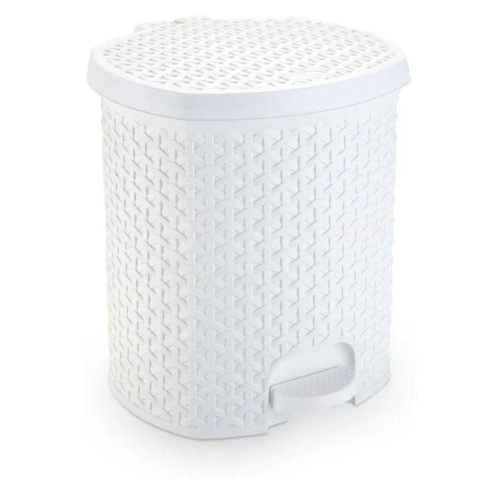 Lixeira Rattan Com Pedal 6 Lts